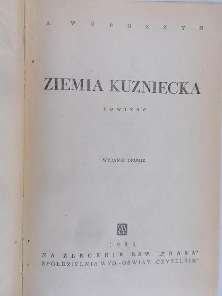 Wołoszyn A. - Ziemia Kuzniecka