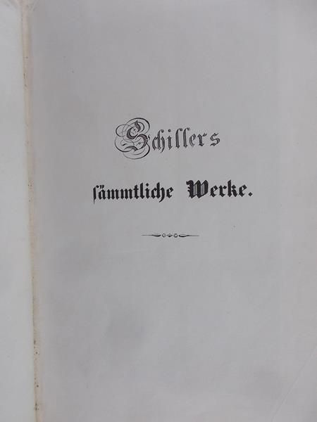 Friedrich Schiller - Sämtliche Werke Band 5 1835