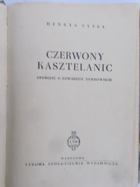 Syska Henryk  - Czerwony Kasztelanic
