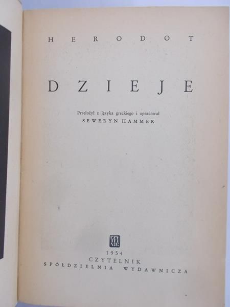 Hammer Seweryn - Herodot Dzieje