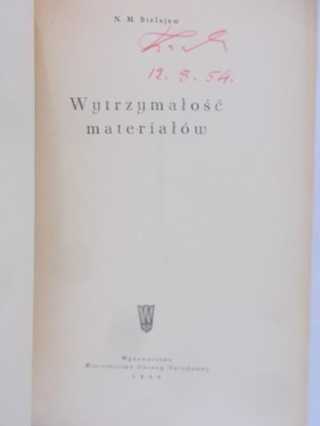 Bielajew N. M. - Wytrzymałość materiałów