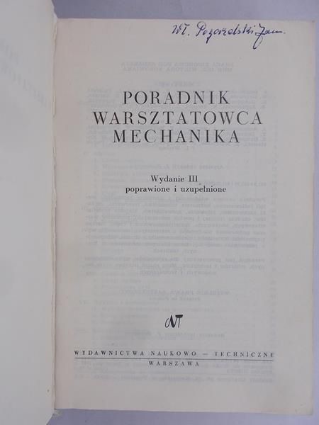 Surowiak Wiktor (red.) - Poradnik warsztatowca mechanika