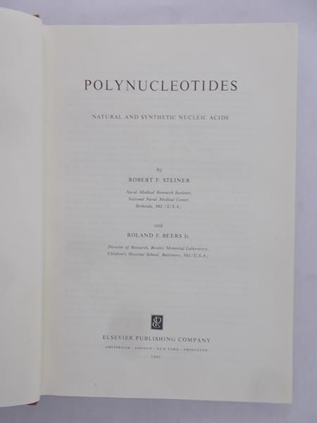 Steiner Robert F.- Polynucleotides