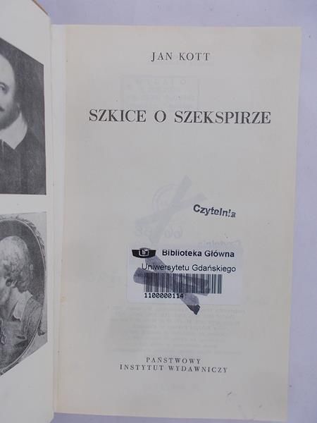 Kott Jan - Szkice o Szekspirze