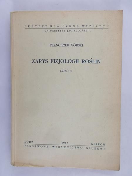 Zarys fizjologii roślin