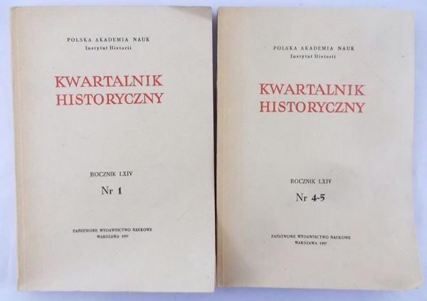 Kwartalnik Historyczny nr 1, 4-5 / 1957r.