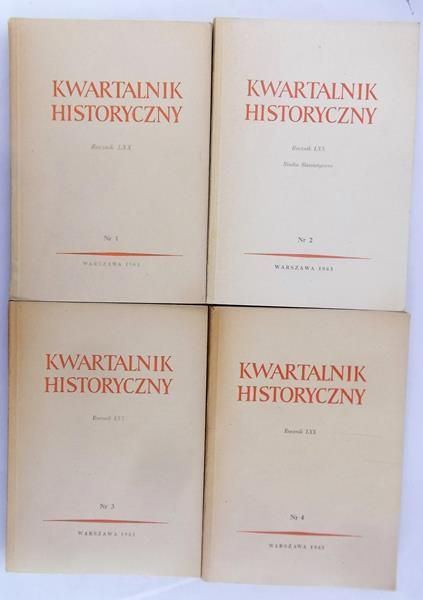 Leśnodorski Bogusław (red.) - Kwartalnik Historyczny nr 1-4 / 1954 r.