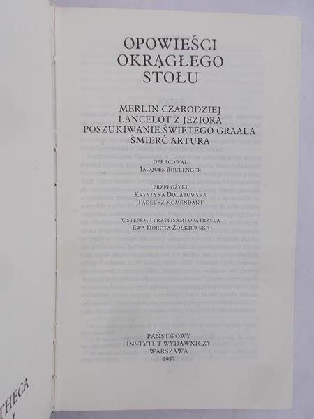 Boulenger Jacques (opr.) - Opowieści Okrągłego Stołu