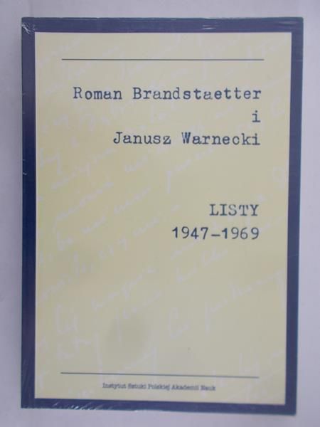 Brandstaetter Roman - Listy 1947-1969, nowa