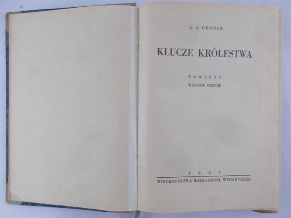 Cronin A.J. - Klucze królestwa, 1948 r.