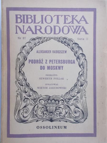 Radiszczew Aleksander  - Podróż z Petersburga do Moskwy