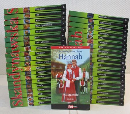 Brenden Laila - Skandynawska Saga Hannah, komplet 40 książek