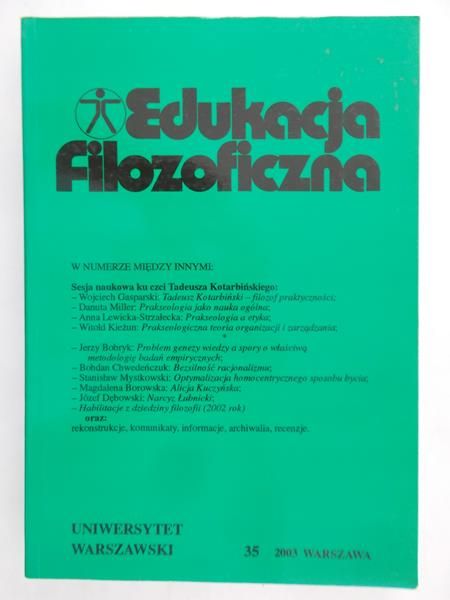 Edukacja filozoficzna, nr 35
