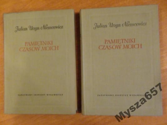 Niemcewicz PAMIĘTNIKI CZASÓW MOICH T. 1-2