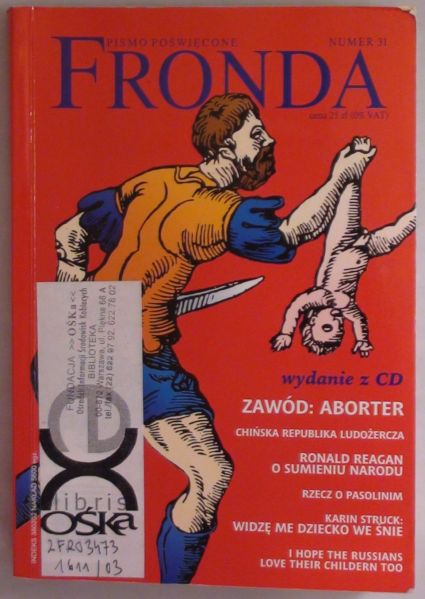 Fronda nr 31  Zawód: aborter