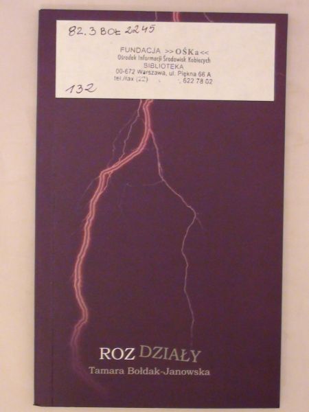 Janowska-Bołdak Tamara - Rozdziały