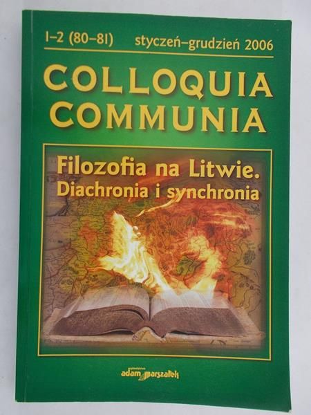 Bytniewski Paweł  - Filozofia na Litwie. Diachronia i synchronia