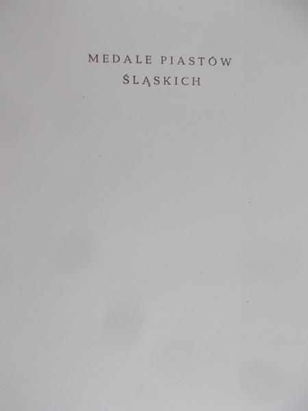 Więcek Adam - Medale Piastów Ślaskich