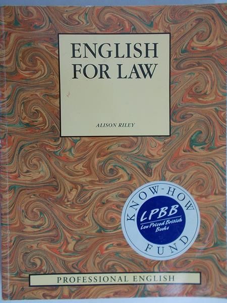 Riley Alison - English for Law