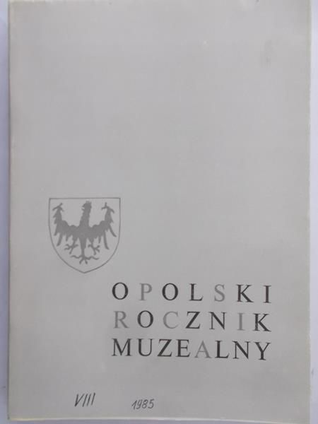 Myga Maria (red.) - Opolski rocznik muzealny tom VIII