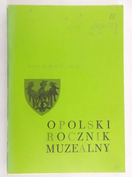Adamiec Franciszek (red.) - Opolski Rocznik Muzealny, Tom VII