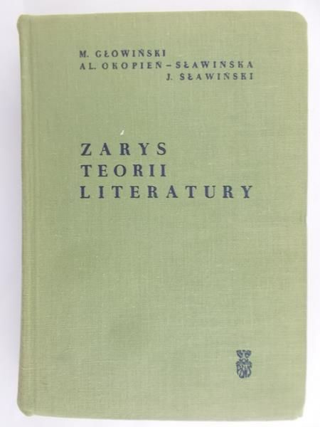 Głowiński M. - Zarys teorii literatury