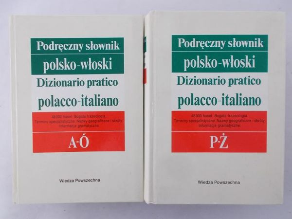Meisels Wojciech - Podręczny słownik polsko- włoski (zestaw 2 książki)