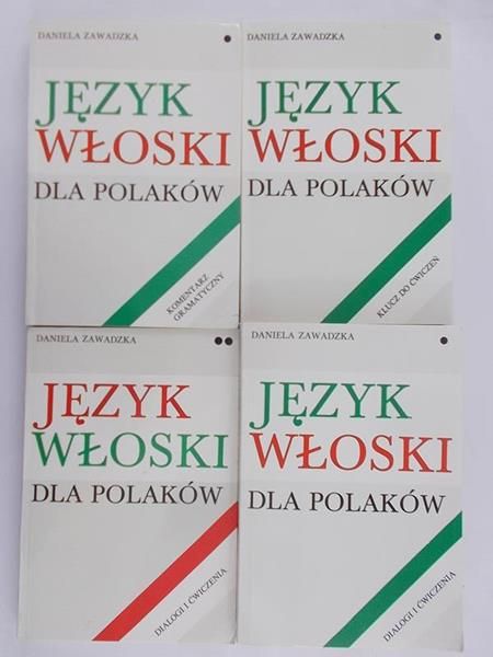 Zawadzka Daniela - Język włoski dla Polaków, zestaw 4 książek
