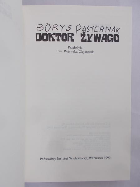 Pasternak Borys - Doktor Żywago