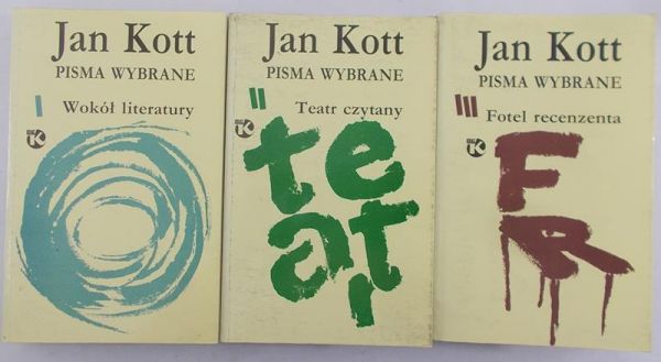 Kott Jan - Wokół literatury,Teatr czytany, Fotel recenzenta