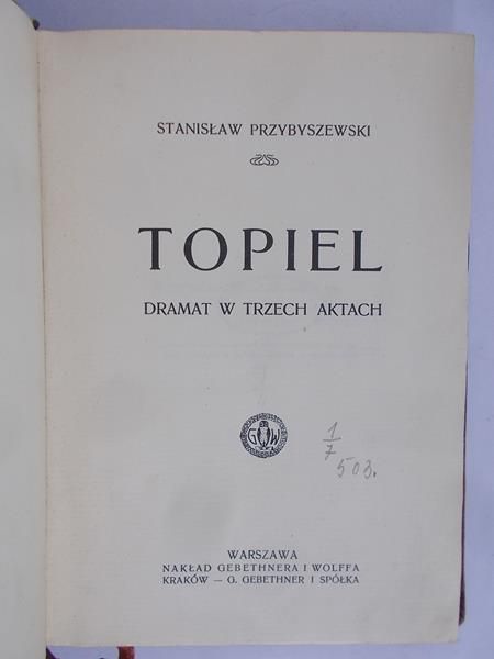 Przybyszewski Stanisław - Topiel
