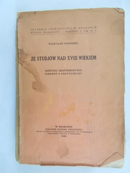 Ze studiów nad XVIII wiekiem