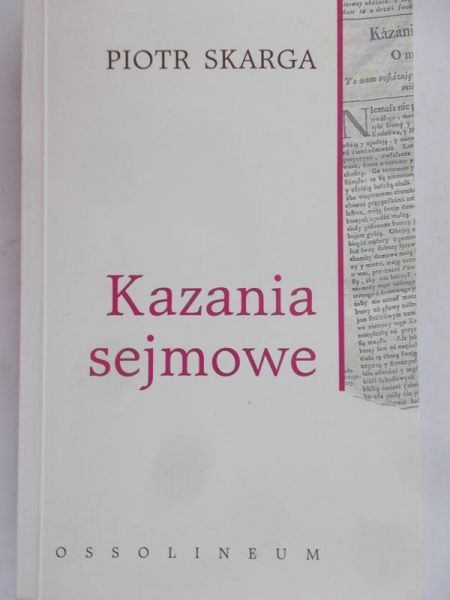 Skarga Piotr - Kazania sejmowe