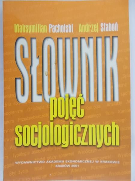 Pacholski Maksymilian - Słownik pojęć socjologicznych