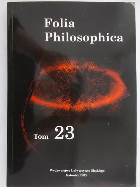 Bańka Józef (red.) - Folia Philosophica, Tom 23