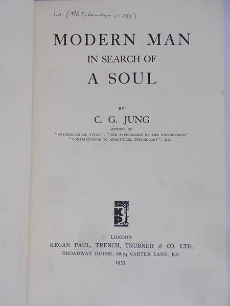 Jung C. G. - Modern Man in search of a soul, 1933r.