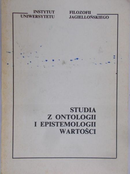 Domagalski Andrzej (red.) - Studia z ontologii i epistemologii wartości