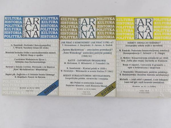 Dwumiesięcznik Arcana, 3 czasopisma
