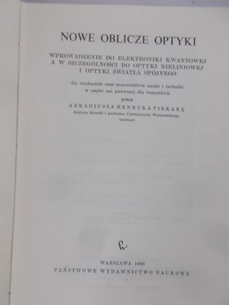 Piekara arkadiusz - nowe oblicze optyki