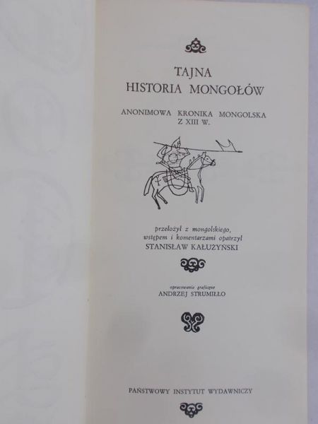 Kałużyński Stanisław (tł.) - Tajna historia Mongołów