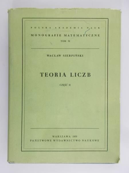 Sierpiński Wacław - Teoria liczb, Część II