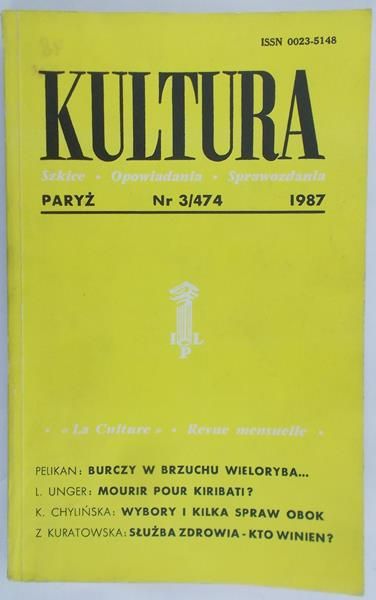 Giedroyc Jerzy (red.) - Kultura, nr 3 z 1987 r.