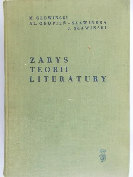 Głowiński M. - Zarys teorii literatury