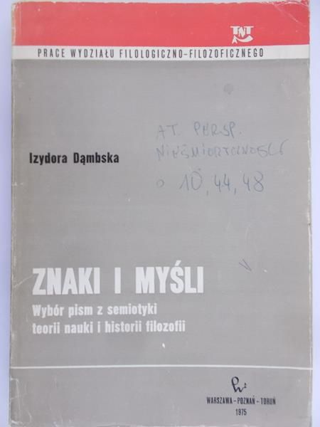 Dąmbska Izydora - Znaki i myśli