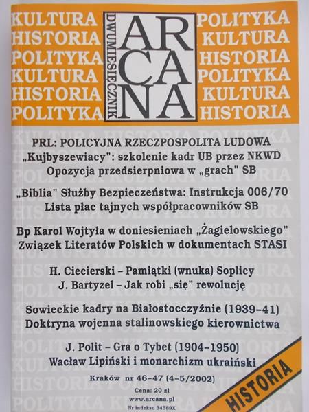 Dawidowicz Zuzanna (red.) - Dwumiesięcznik Arcana.Nr (4-5/2002)