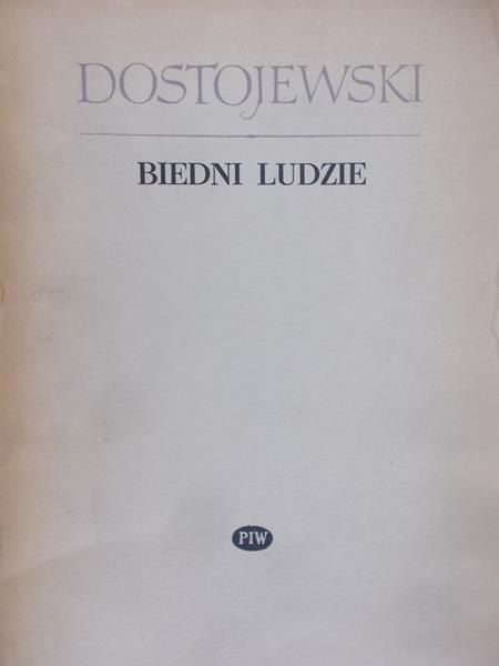 Dostojewski Fiodor - Biedni ludzie