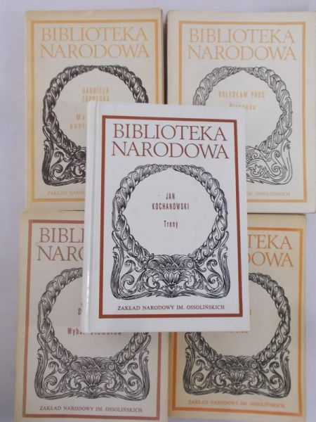 Biblioteka narodowa, Zestaw 5 książek