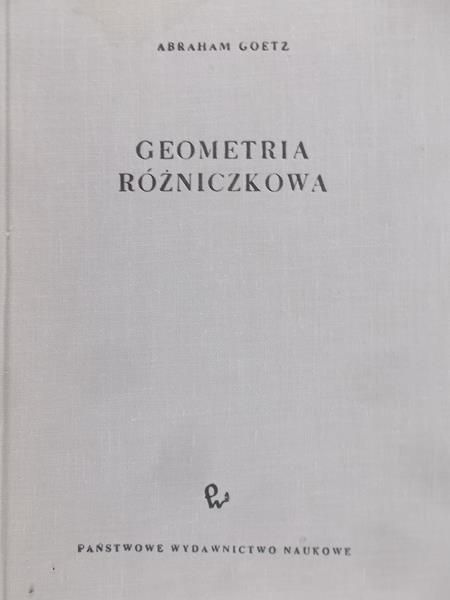Goetz Abraham - Geometria różniczkowa