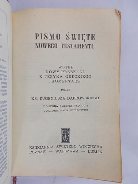 Pismo Święte Nowego Testamentu