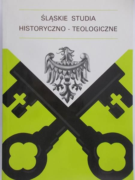 Cichy Stefan - Śląskie studia historyczno – teologiczne